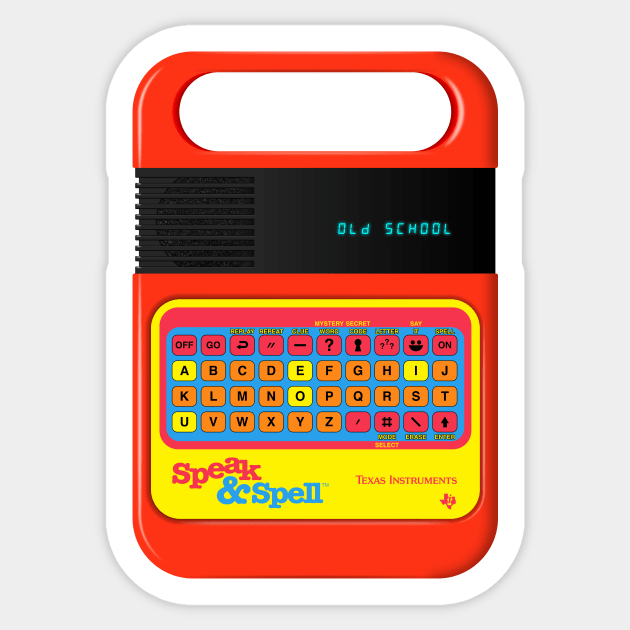 Speak & Spell Sticker by RetroFitted